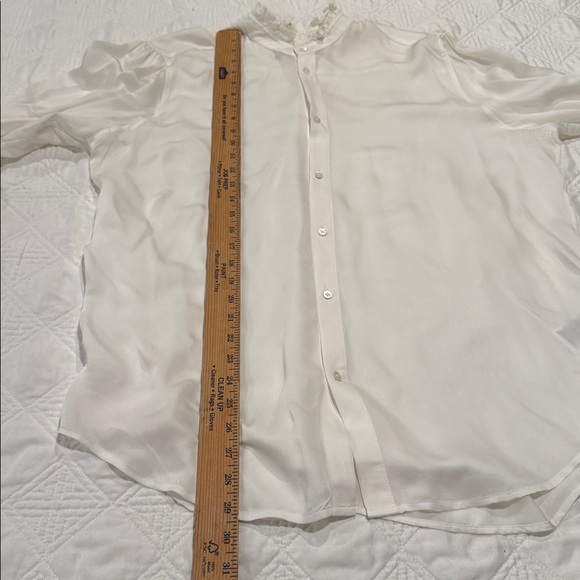 Ralph Lauren Polo ruffle collar button down blouse Size XXL - Picture 8 of 11